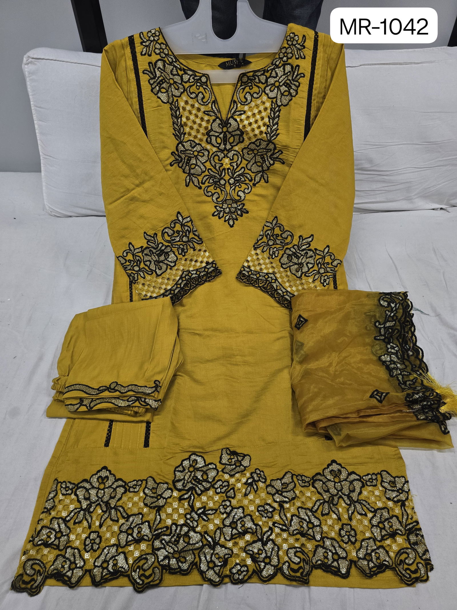 MR 1042 A To D By Mushk Raga Roman Silk Readymade Suits Wholesalers In Delhi